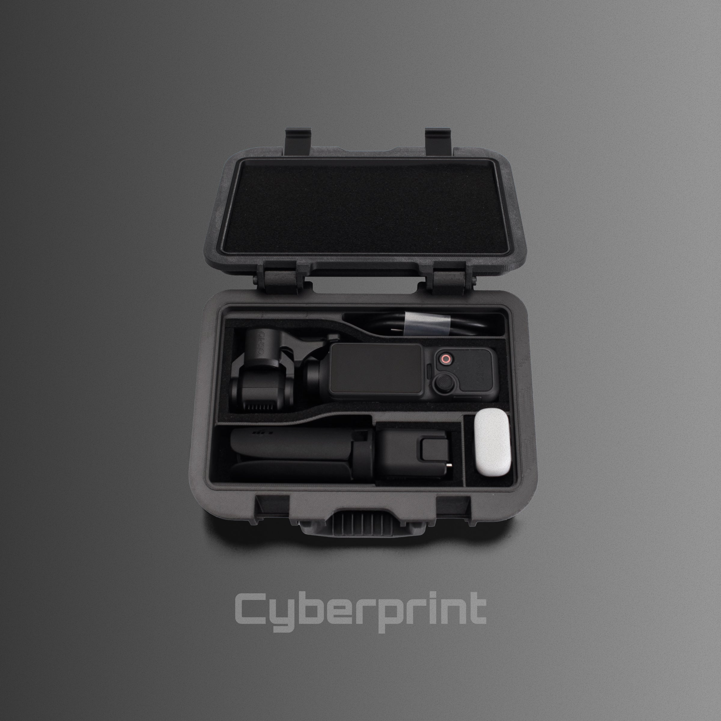 Cyberprint P412  Portable Fill Light Storage 3D Printed Case for DJI Osmo Pocket 4