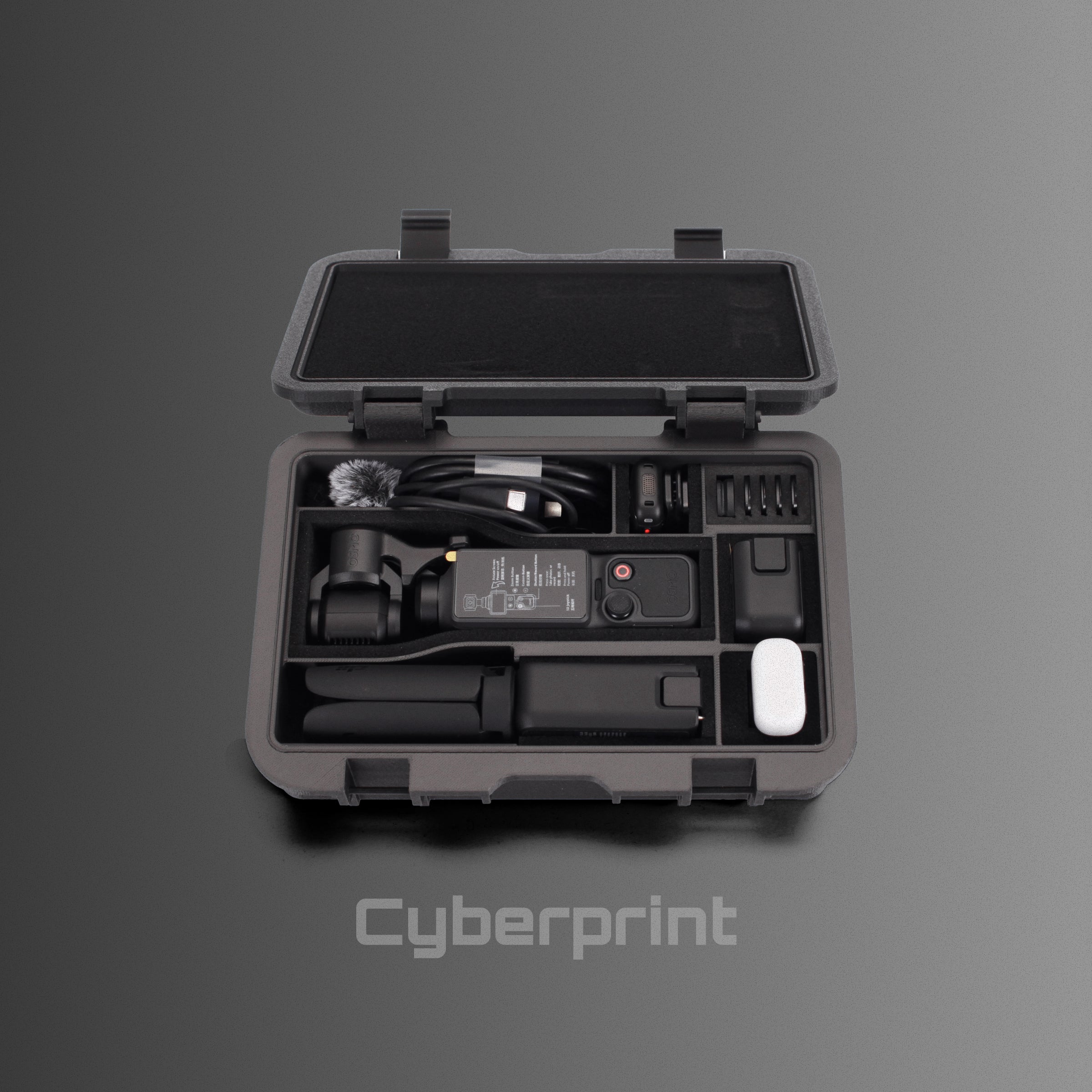 Cyberprint P432 Pro Battery Handle Storage 3D Printed Case for DJI Osmo Pocket 4